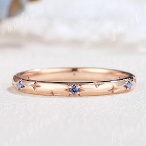 Half Eternity Band, 1.5mm Moonstone Wedding Band, White Gold
