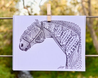 Equus caballus (Horse, Lusitano) - Card