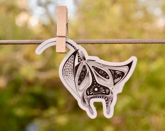 Manta birotris (Giant Oceanic Manta Ray) - Sticker