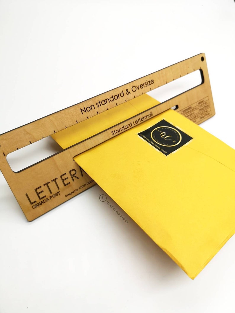 Measure Canada Post Lettermail Mailing Slot Size Guide Ruler Etsy