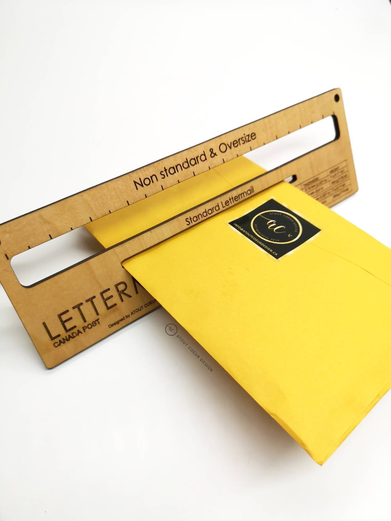 Measure Canada Post Lettermail Mailing Slot Size Guide Ruler Etsy