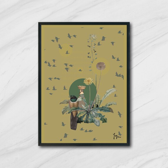 Freedom 50x70 Art Collage Poster Etsy
