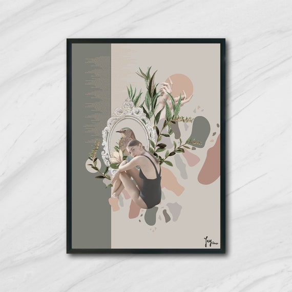 Stay 50x70 Art Collage Poster Etsy