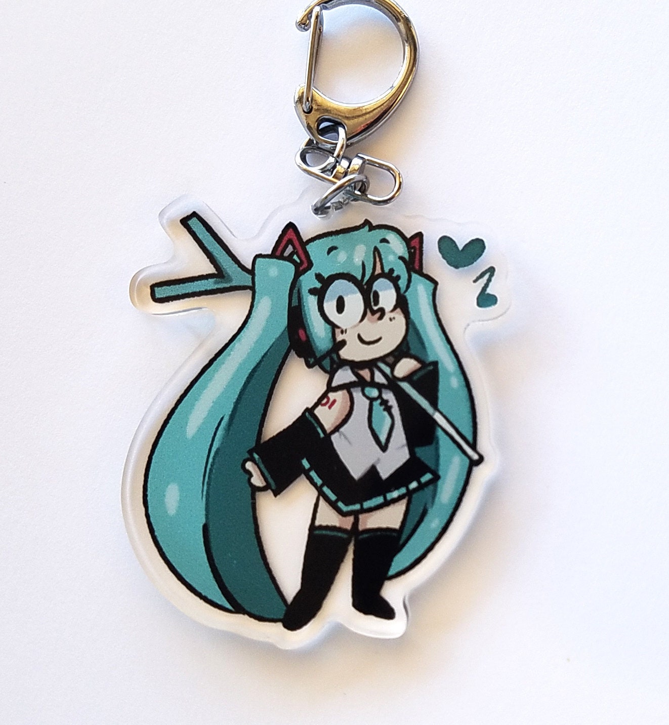 Hatsune Miku Keychain Charm Etsy