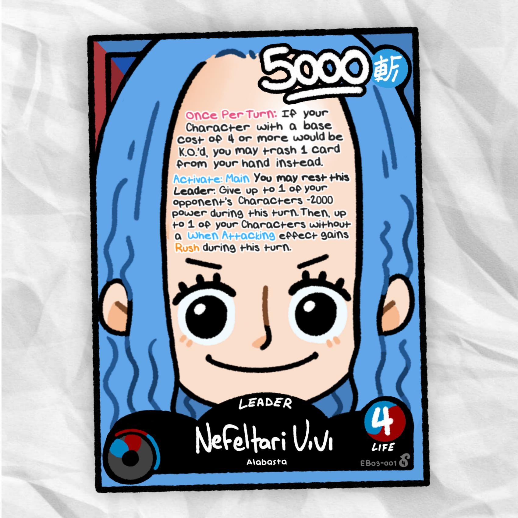 5Head Vivi - Custom Leader OPTCG [PRE-ORDER] - Etsy.de