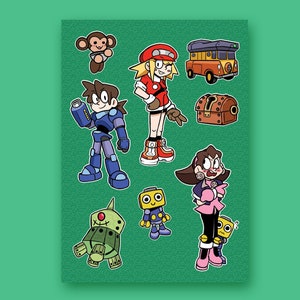 Arkusz naklejek Mega Man Legends