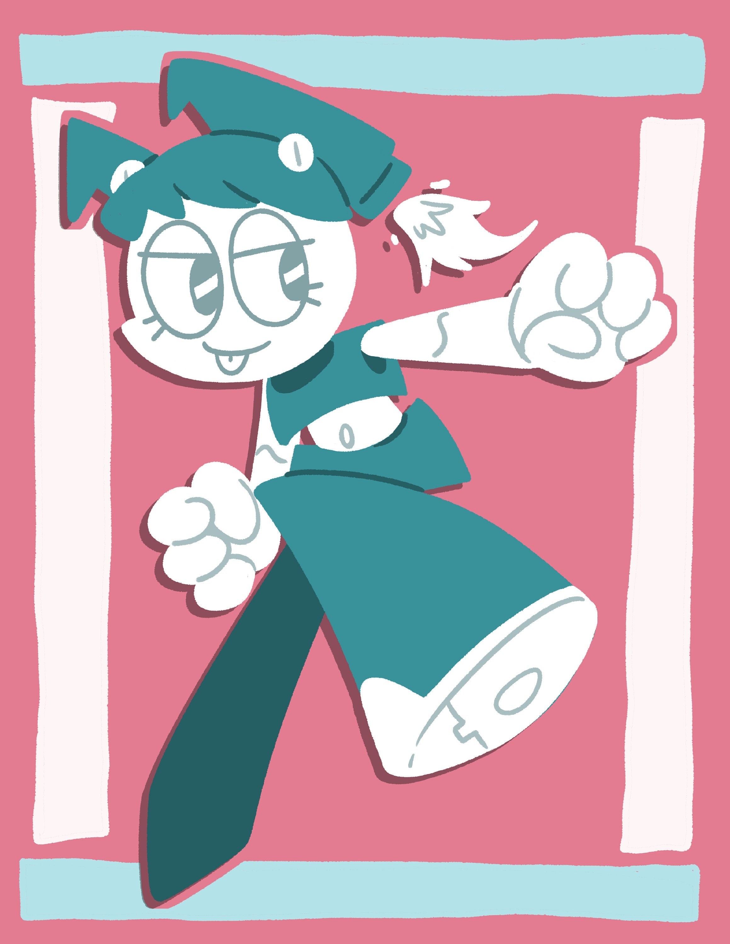 MLAATR - XJ-9 a.k.a. Jenny Smiling Sticker for Sale by mvelas17