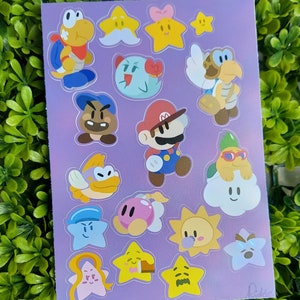 Paper Mario 64 Sticker Sheets