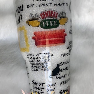 FRIENDS Glitter Tumbler