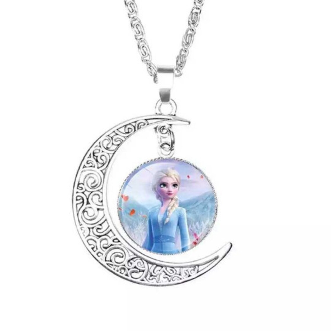 Frozen 2 Elsa Necklace Best selling Kids pendent Charm Half Etsy