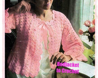 Free easy crochet bed jacket pattern cheap