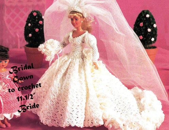 barbie wedding dress crochet patterns free printable