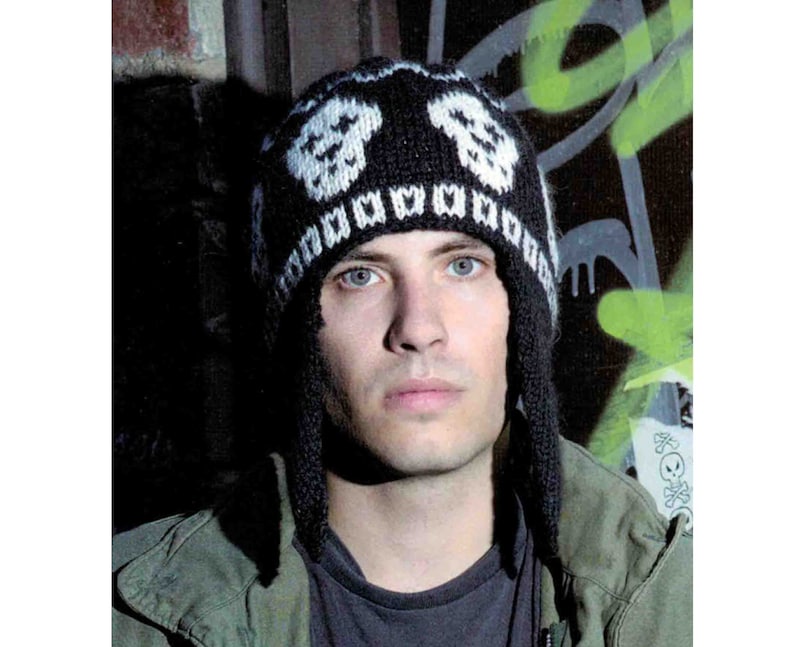 Skull Cap Knitting Pattern in ENGLISH 12 Ply Knit Hat Ear Flaps 58cm ...