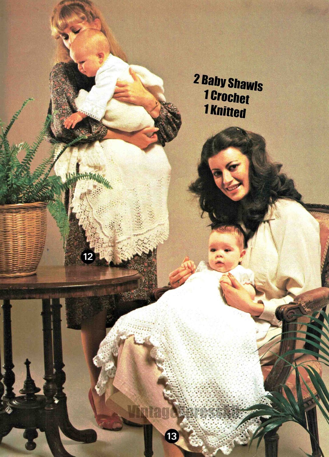 Baby Shawls Patterns 1 Knitted and 1 Crocheted 120cm & 102 Etsy UK