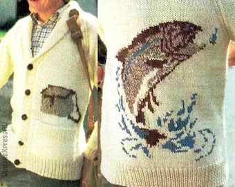 Vintage Handmade Cowichan Classic Fish Whale Design Shawl Vintage Handmade Cowichan Classic Fish Whale Design Shawl