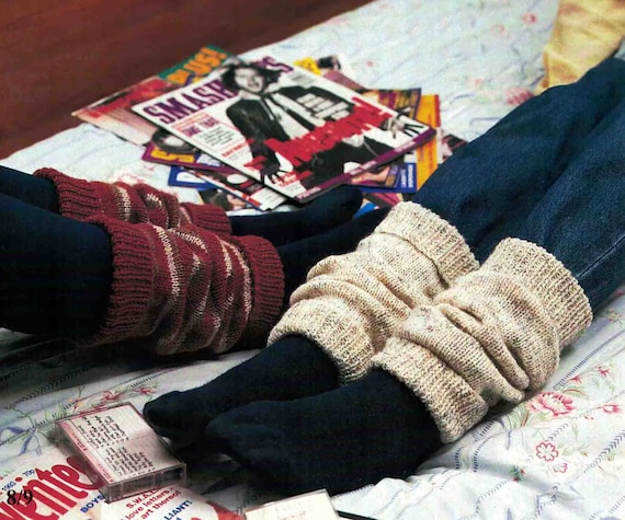 Scaldamuscoli Ragazza In Maglia - Nero E Bianco, Taglia Unica, Accessorio Moda Invernale - 5