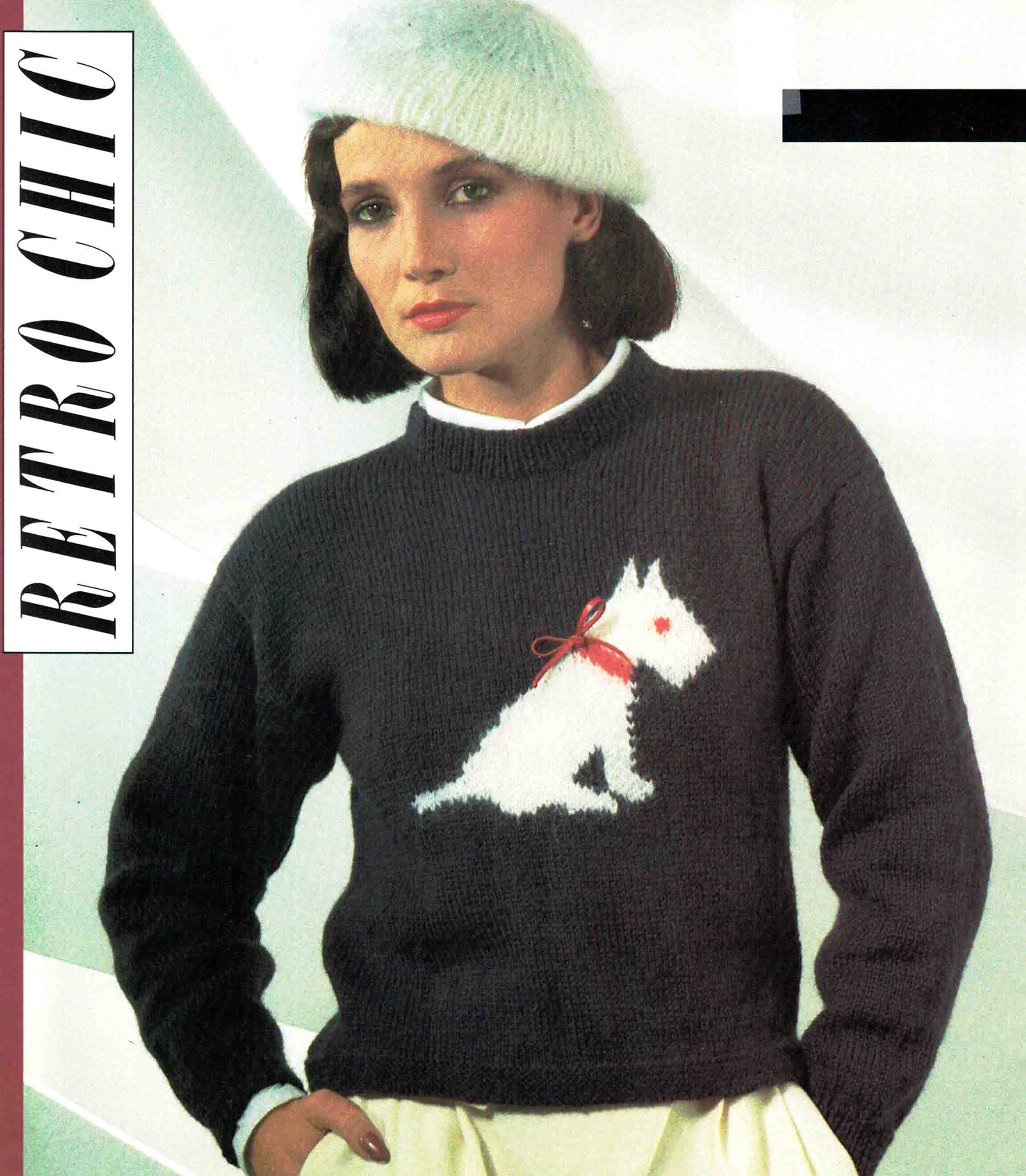 Ladies Scottie Dog Scotch Terrier Pullover Sweater Jersey & Etsy