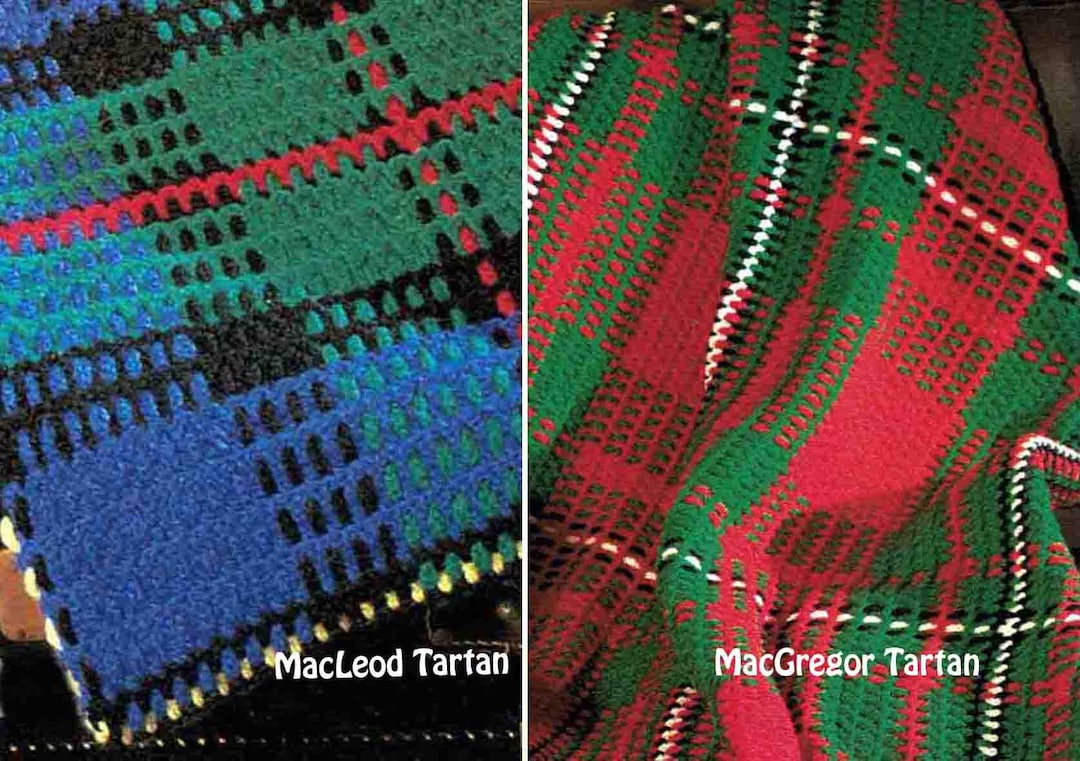 Scottish Tartan Rugs Crochet Pattern Macgregor and Macleod Highland ...