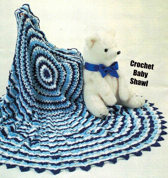 Baby Shawl Crochet Pattern Circular 53.1 2