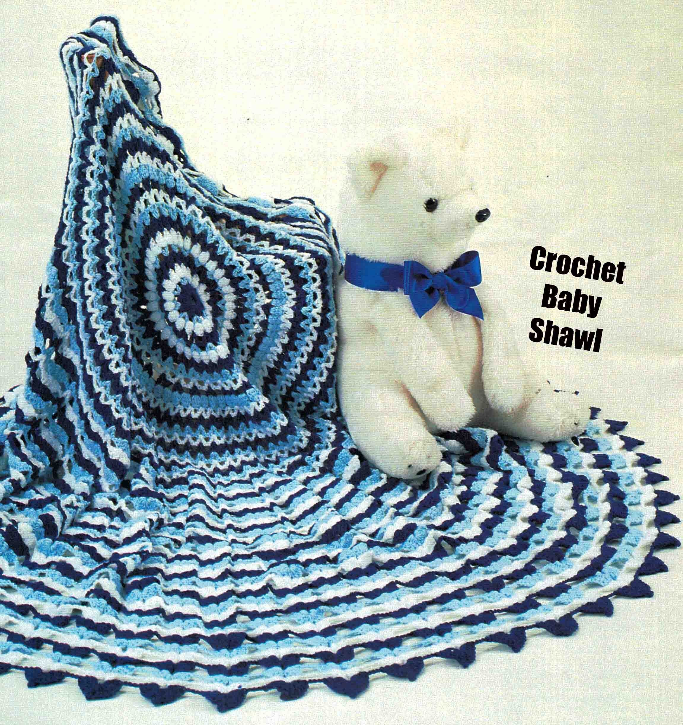 Baby Shawl Crochet Pattern Circular 53.1/2 Diameter Etsy Australia