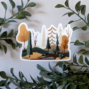 Fall Forest Sticker