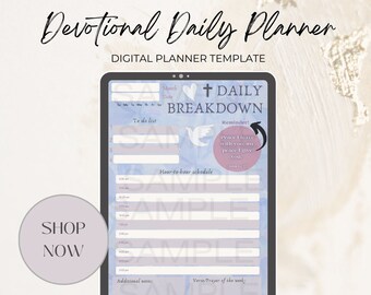 Flowers and Colors - Digital Devotional Planner Bundle | Scriptures, Living Word, Daily Planner/Organizer