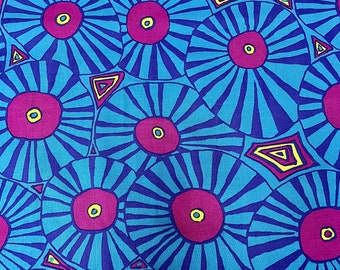 Kaffe Fassett Stoff Brollies blue von Brandon Mably - Schirme in blau violett