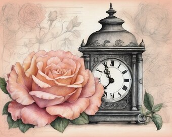 Floral clock design