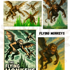 Flying Monkeys of Oz junk journal ephemera