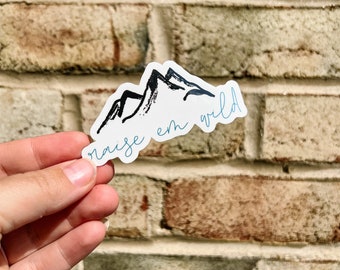 Mountain Sticker | Raise Them Wild Sticker | Raise Em Wild | Mom Sticker | Vinyl Mountain Sticker