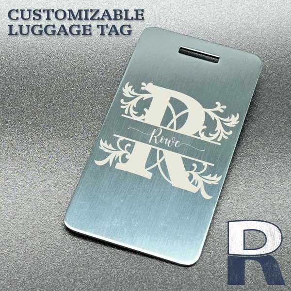 Custom Personalized Laser Engraved Luggage Tag