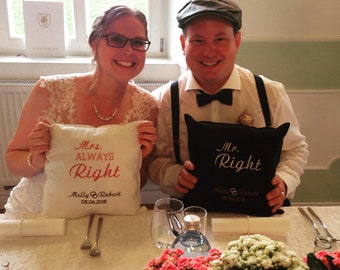 Wedding Pillow Mr. & Mrs. Right