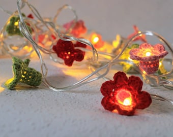 Lichterkette "Happiness" mit Stecker und Schalter