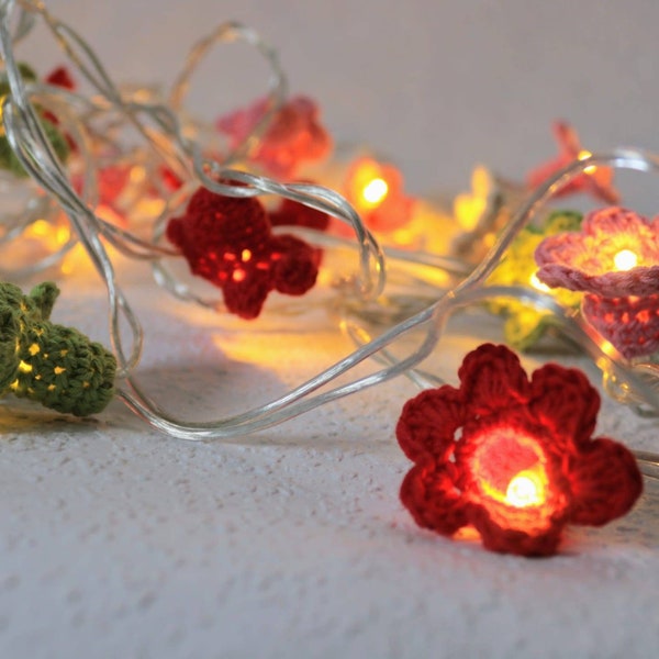 Lichterkette "Happiness" mit Stecker und Schalter