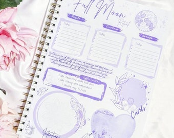 Full Moon Checklist Digital Download, Full Moon Ritual PDF, Printable ...