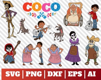 Download Disney coco svg | Etsy