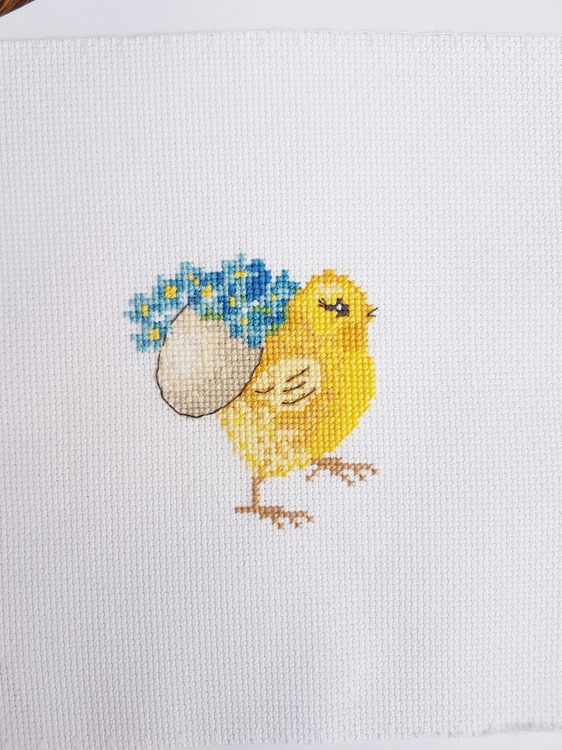 Easter Chicken Eggs Cross Stitch Pattern Pdf Easy Handmade Etsy
