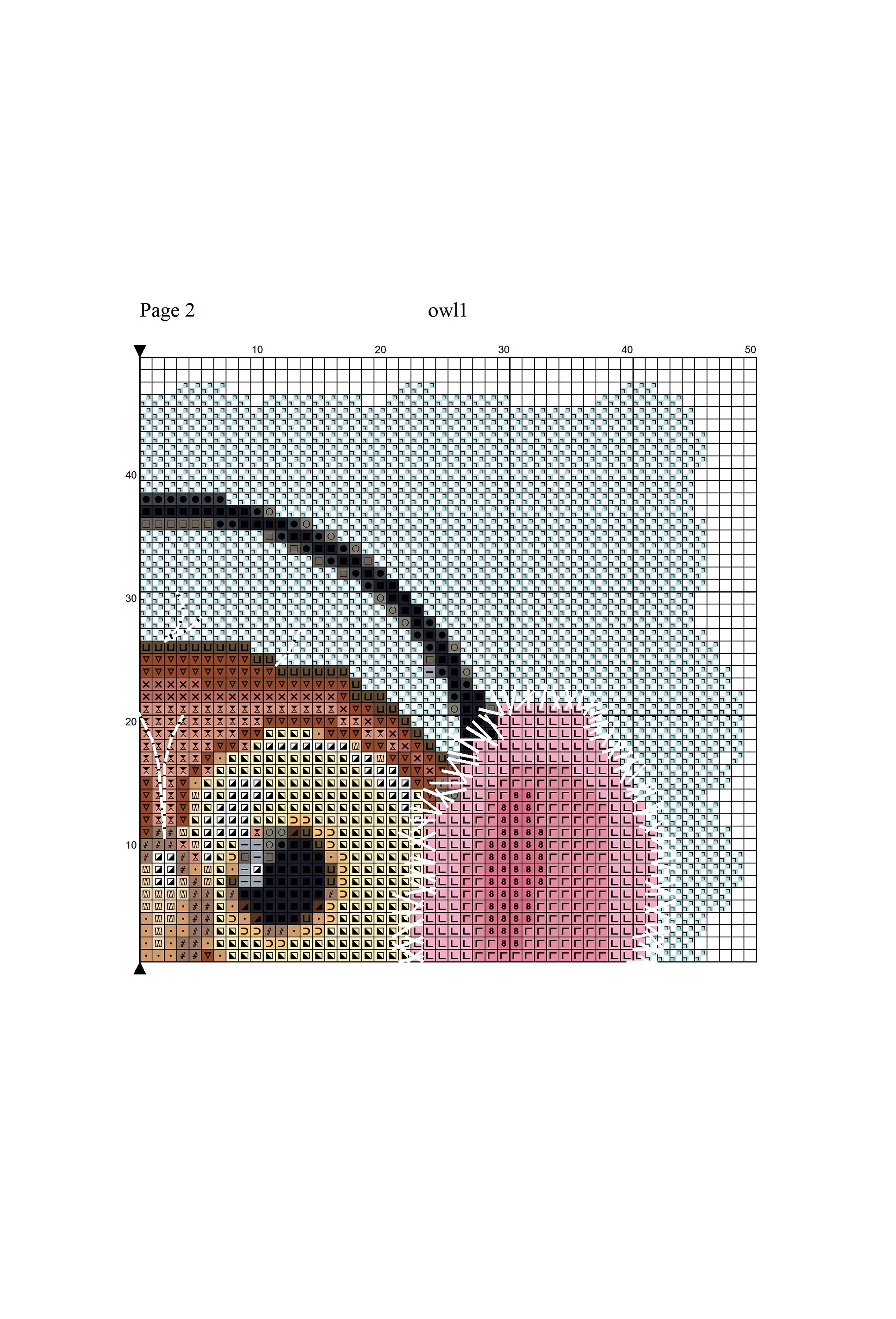 Cross Stitch Pattern Owl Pdf Owl Pattern Owl Tutorial Owls - Etsy