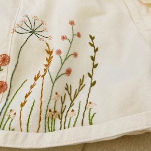 Decorate Your Clothes With Embroidery, Diy Flower Embroidery Kit, Embroidery  on Clothes, Clothing Embroidery Kit-5in 