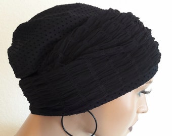 Bonnet Turban En Velours Pour Femme - Taille Unique, Confortable, Pour Soins Ou Style (Chimiothérapie, Hiver)