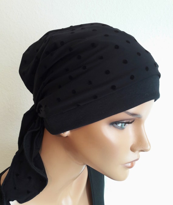 Damen Mütze Beaniemütze Grau mit BAND 2 Teilig Jersey Perücke Chemo Alopezie