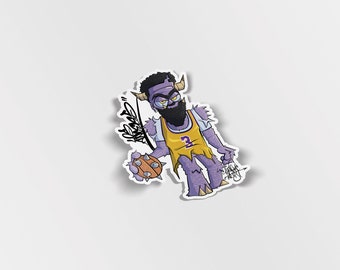 Austin Reeves Sticker Austin Reaves 3 Point Celebration Glossy Sticker 3, Water Resistant ...