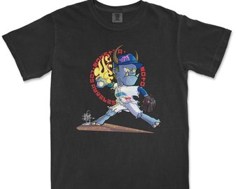 Camiseta gráfica Monster Moto LA n.° 18 / Camiseta de béisbol Monster / Camiseta deportiva de Los Ángeles / Ropa urbana unisex