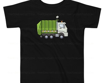 Toddler Garbage Truck Shirt | Green Garbage Truck | Garbage Truck Birthday | Garbage Truck Kids Shirt | That One Artist