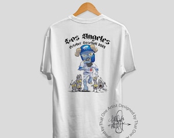 Camiseta de Monster King of Seeds para adultos / Camiseta de béisbol / Baseball Monsters / Los Ángeles / That One Artist