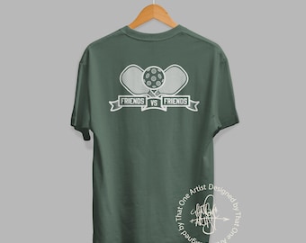 Camiseta de Pickleball Friends vs Friends / Camiseta de Pickleball única para jugadores / Camiseta de juego de Pickleball unisex / Regalo de Pickleball para jugadores de Pickleball