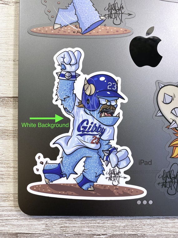 Will Smith White Die Cut Vinyl Sticker | Dodger Monster | Baseball Art |  Dodgers Stickers | Fresh Prince of LA
