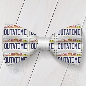 Back to the future bow tie Outatime bow tie bowties present wedding bowtie