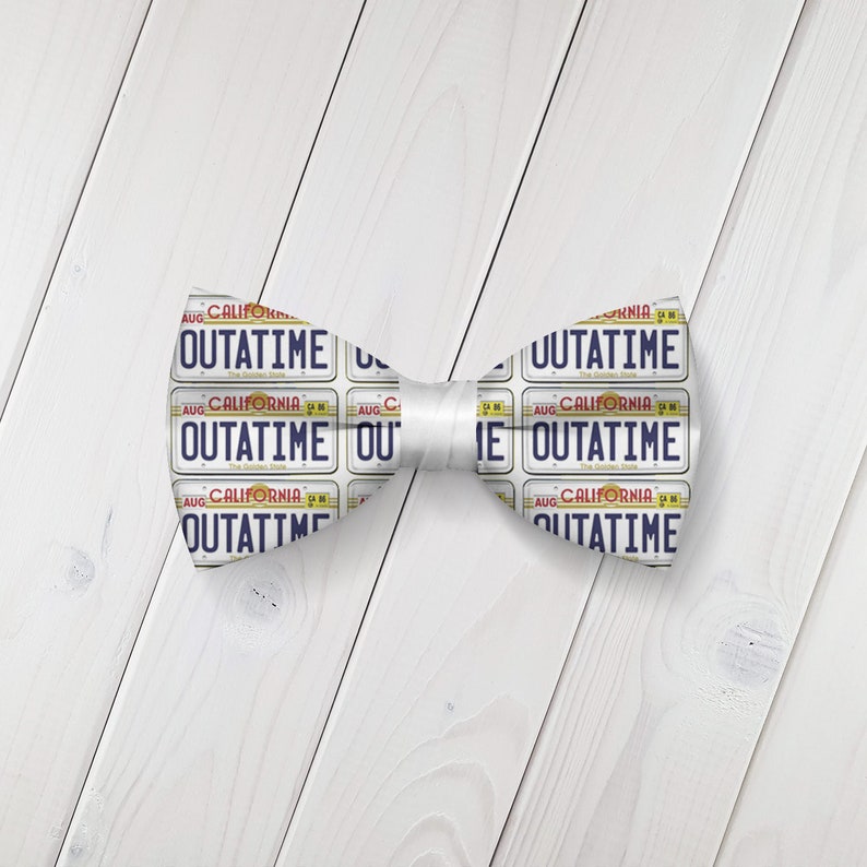 Back to the future bow tie Outatime bow tie bowties present wedding bowtie