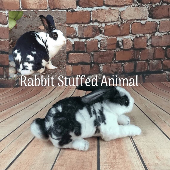 Realistic Bunny Stuffed Animal, Rabbit Stuffed Animal, Memory Rabbit, Custom Rabbit Plush, Memory Bunny Pattern, Hamster Replica